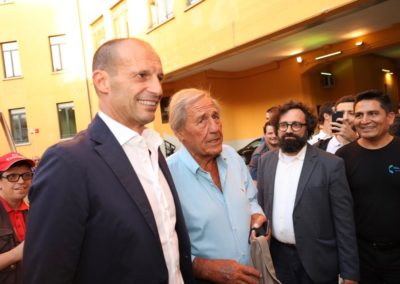 Massimiliano Allegri e il profeta Giovanni Galeone a Milano CalcioCity