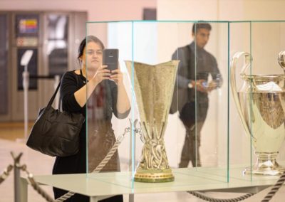 Esposizione Uefa Champions League e Europe League Cup in Triennale 2