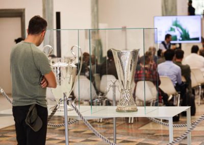 Esposizione Uefa Champions League e Europe League Cup in Triennale 3