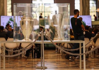 Esposizione Uefa Champions League e Europe League Cup in Triennale 4