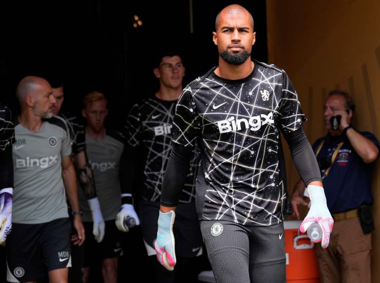 Sanchez durante un riscaldamento