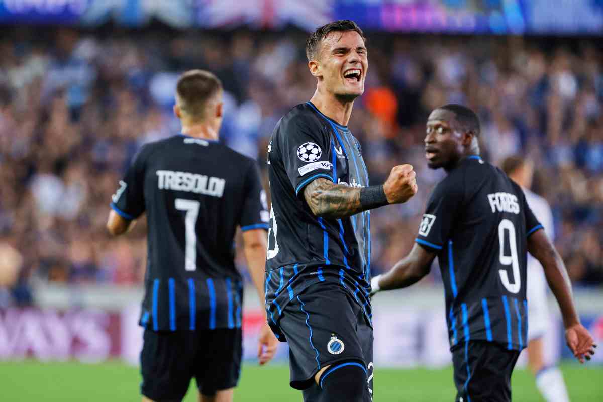 Stankovic esulta dopo una rete